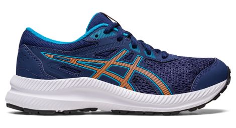 asics contend 8 gs laufschuhe blau orange kinder von ASICS