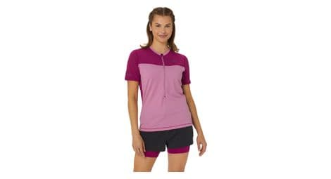 asics fujitrail run short sleeve jersey women pink von ASICS