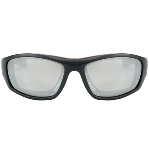 ASIEIT Motorrad-Sonnenbrille, winddicht, Radfahren, Schutzbrille, UV-Schutz, Mountainbike-Brille for Outdoor-Sport (schwarz) von ASIEIT