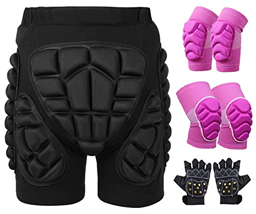 ASIYAN Schutz-Shorts Für Snowboarding, Skaten Und Skifahren, 3D-Schutz Für Hüfte, Po Und Steißbein Schützende gepolsterte Shorts (Color : B1, Size : L) von ASIYAN