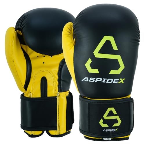 Aspidex Boxhandschuhe Handschuhe Punching Handschuh Boxen Muay Thai MMA (12oz) von ASPIDEX