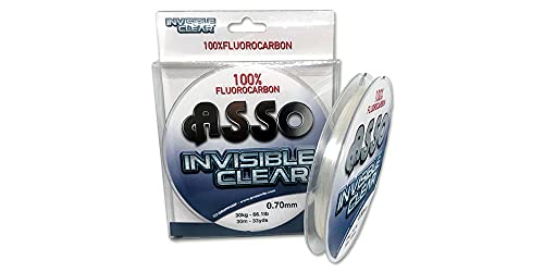 ASSE INVISIBLE CLEAR - 0.60 mm, 30 m, Spule, WHITE-00 von ASSO FISHING LINE
