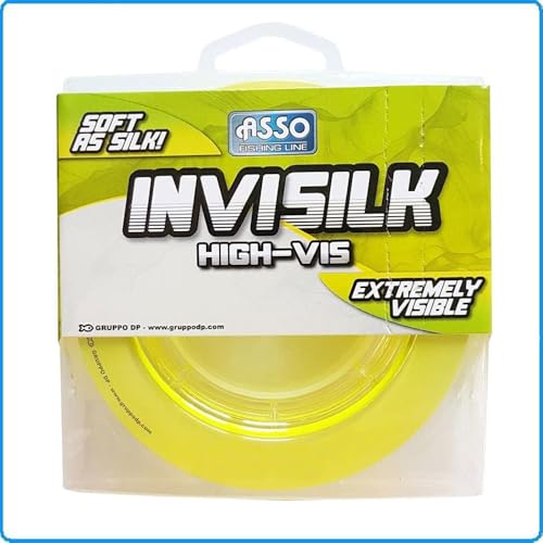 Invisilk, Gelb, 300 m, 0,26 mm, 9,6 kg von ASSO FISHING LINE