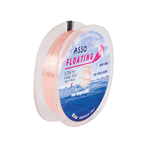 Asso Unisex – Erwachsene 10C4050801046307C10 Ass-Angelschnur schwimmend-Floating 150m 0,202mm 2,90kg Pink, Bunt, Normal von Asso