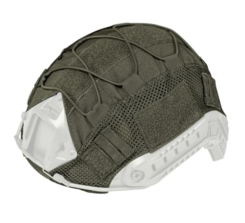 ATAIRSOFT Taktisch Airsoft Paintball Militär Jagd Helm Abdeckung Nylontuch für BJ/PJ/MH Schneller Helm (OD) von ATAIRSOFT