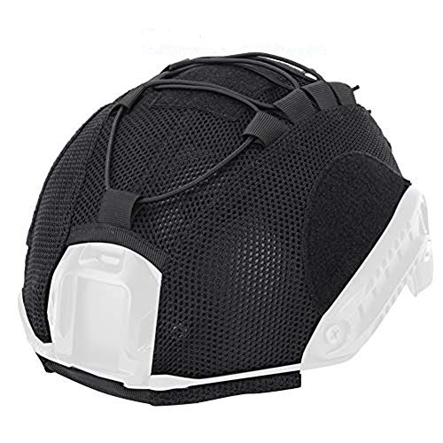 ATAIRSOFT Taktische Airsoft Paintball Militär Jagd Mesh-Abdeckung für BJ/PJ/MH Schneller Helm (Schwarz) von ATAIRSOFT