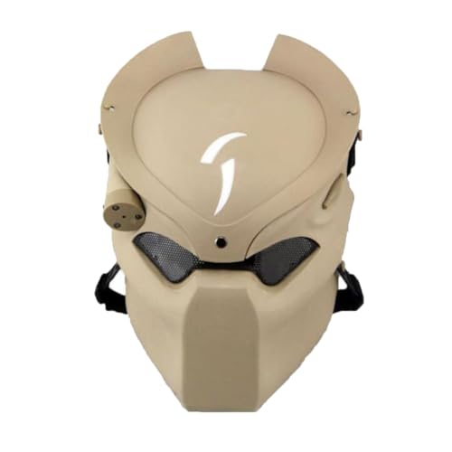 ATAIRSOFT Taktische schützende Paintball Airsoft Metall Mesh Alien und Predator CS Feld Infrarot-Lampe Full Face Maske von ATAIRSOFT