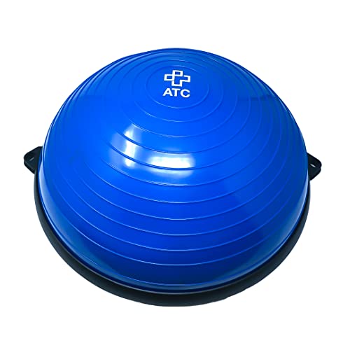 ATC Handels GmbH Balance Board Ball inkl. Widerstandsbändern und Pumpe - Balancetrainer für Fitness, Yoga, Gymnastik, Physiotherapie oder Reha von ATC Handels GmbH