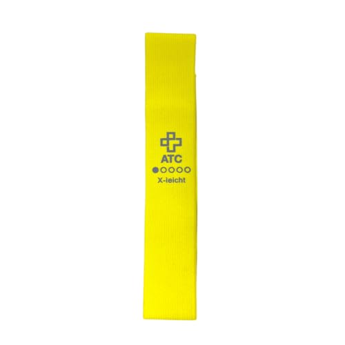 ATC Handels GmbH Fitnessbänder Loop Textil 32x5,8cm in verschiedenen 5 Stärken - 1 oder 5 Stück - für Kraftsport, Yoga, Gymnastik - Widerstandsbänder, Sportband, Gymnastikband (1, extra leicht) von ATC Handels GmbH