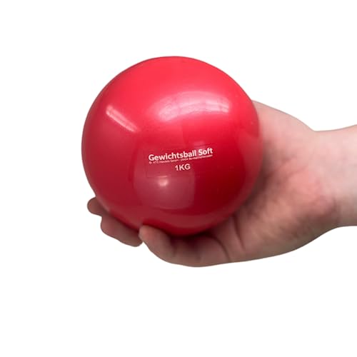 ATC Handels GmbH Gewichtsball Soft einzeln in verschiedenen Gewichten mit Sand gefüllt für Yoga, Pilates, Reha und Fitness - Toningball, Heavy Ball, 1,0 kg von ATC Handels GmbH