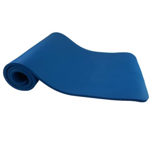 ATC Handels GmbH Gymnastikmatte comfort aus NBR in verschiedenen Farben, für Fitness- und Gymnastikübungen geeignet, Maße:180x60x1,5cm, blau von ATC Handels GmbH
