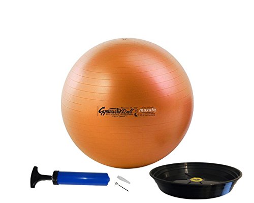 ATC Handels GmbH Pezzi Gymnastikball MAXAFE - Set - inkl. Ballschale + Pumpe 65cm orange von ATC Handels GmbH