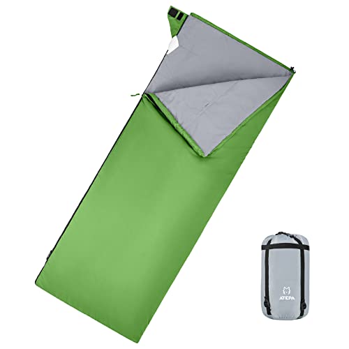 ATEPA Deckenschlafsack 5℃ / 41℉ 3 Jahreszeiten Backpacking Camping Fit für Jugendliche und Erwachsene, Mehrzweck, Komfort, Langlebig, 190 x 75 cm / 74 x 29 Zoll, 1,1 kg / 2,4 lbs von ATEPA