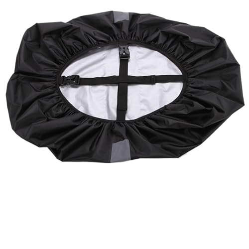 ATEUXOL wasserdichte Schutzhülle für Rucksäcke 2Pcs Reflektierende Regen Abdeckung Rucksack 20L 35L 45L 60L Tasche Outdoor Camping Wandern Klettern(20L,Type B-Black) von ATEUXOL