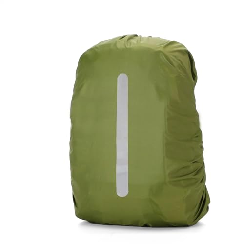 ATEUXOL wasserdichte Schutzhülle für Rucksäcke 2Pcs Regen Abdeckung Rucksack Reflektierende 20L 35L 45L 60L Tasche Outdoor Camping Wandern Klettern Regenschutz(20L,Type A Army Green) von ATEUXOL
