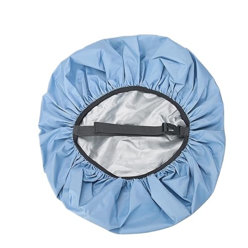 ATEUXOL wasserdichte Schutzhülle für Rucksäcke 2Pcs Regen Abdeckung for Rucksack 35L 45L 60L Outdoor Camping Wandern Klettern Kreuz Schnalle Staub Regenschutz(20L,Blue2) von ATEUXOL