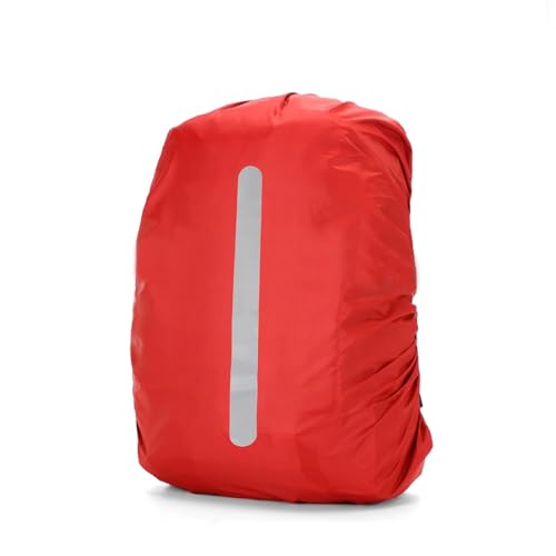 wasserdichte Schutzhülle für Rucksäcke 2Pcs Regen Abdeckung Rucksack Reflektierende 20L 35L 45L 60L Tasche Outdoor Camping Wandern Klettern Regenschutz(30-40L,Type A Red) von ATEUXOL