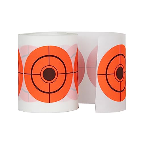 ATFLBOX 500 Stück pro Packung zum Aufkleben, Zielscheiben, 4 cm, Zielpaster, Papieraufkleber zum Schießen, Orange von ATFLBOX