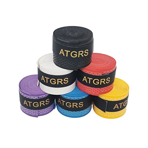 ATGRS Griffband für Tennis- und Badminton-Schläger, rutschfest, saugfähig, 6 Stück (6pcs mutilcolor-1) von ATGRS