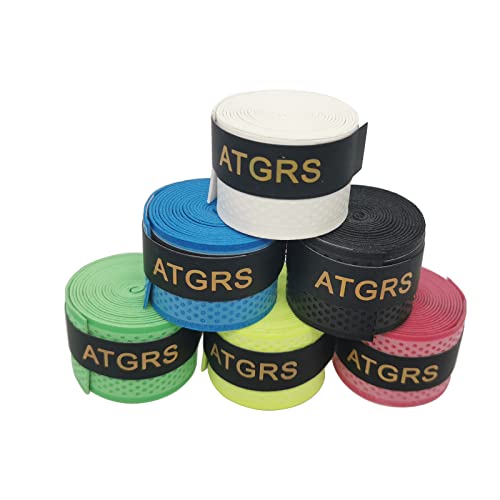 ATGRS Griffband für Tennis- und Badminton-Schläger, rutschfest, saugfähig, 6 Stück (6pcs mutilcolor-2) von ATGRS