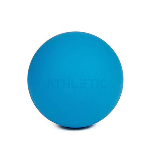 Massage-Ball [6cm Durchmesser] - Als Lacrosse-Ball und Faszien-Ball zur Selbstmassage und zur Triggerpunkttherapie (genaue Behandlung von Verspannungen) geeignet (Blau) von ATHLETIC AESTHETICS