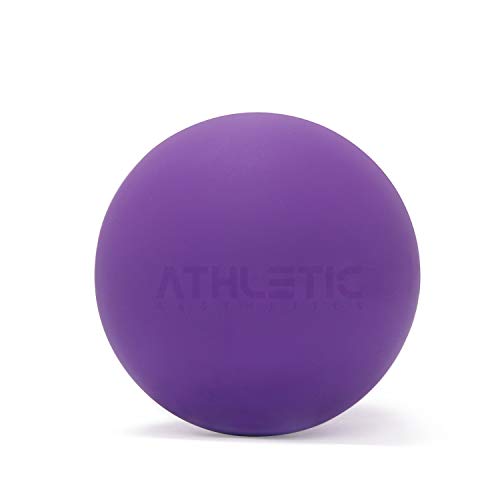 Massage-Ball [6cm Durchmesser] - Als Lacrosse-Ball und Faszien-Ball zur Selbstmassage und zur Triggerpunkttherapie (genaue Behandlung von Verspannungen) geeignet (Lila) von ATHLETIC AESTHETICS