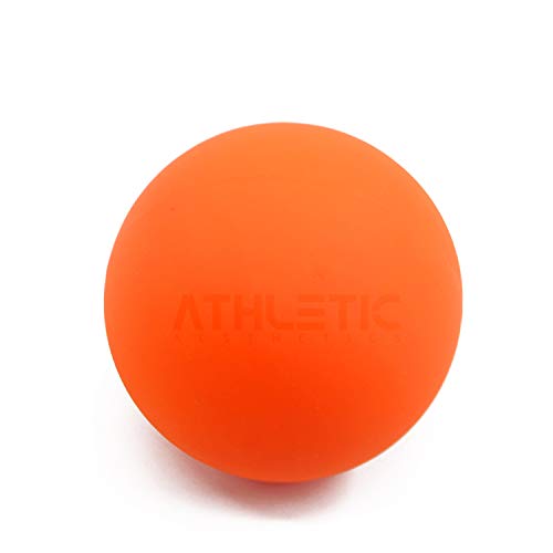 Massage-Ball [6cm Durchmesser] - Als Lacrosse-Ball und Faszien-Ball zur Selbstmassage und zur Triggerpunkttherapie (genaue Behandlung von Verspannungen) geeignet (Orange) von ATHLETIC AESTHETICS
