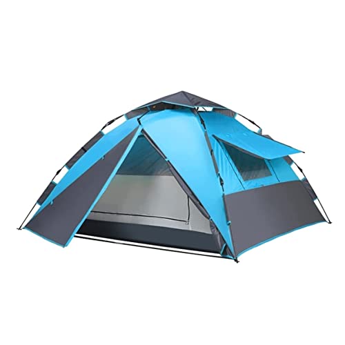 ATHUAH ATHUAH Zelte Campingzelt, automatisches Pop-Up-Zelt für Camping, 4 Personen, mit 5 Fenstern, wasserdicht, sofortiges Familienzelt, Wandern, Outdoor-Zelt, Zelt, Wandern und Reisen (Größe: 230 von ATHUAH