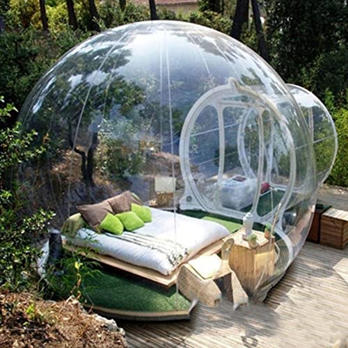 ATHUAH Aufblasbares Blasenhaus, Outdoor-Camping, transparentes, wasserdichtes Zelt, aufblasbare, transparente Luxuskuppel, einzelnes Tunnelzelt, Winddicht und regenfest von ATHUAH