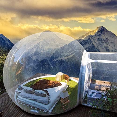 ATHUAH Aufblasbares Bubble House, aufblasbares Zelt mit transparenter Sicht, 360°-Kuppel, aufblasbares Outdoor-Camping-Bubble-Zelt mit 6,5 Fuß Einzeltunnel und Gebläse, 6 m von ATHUAH