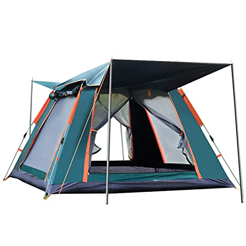 ATHUAH Familien-Campingzelt für 4–5 Personen mit 360°-Panoramablick, 100% wasserdichtes Pop-Up-Zelt für den Außenbereich, Schnellaufbau-System, schnelles Aufstellen, faltbares Festivalzelt mit von ATHUAH