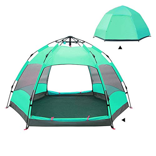 ATHUAH Zelt für 4 Jahreszeiten, große Kapazität für 5–8 Personen, Camping-Rucksack-Zelt, leicht, wasserdicht, doppelschichtig, automatisch aufklappbar, für Wanderreisen von ATHUAH
