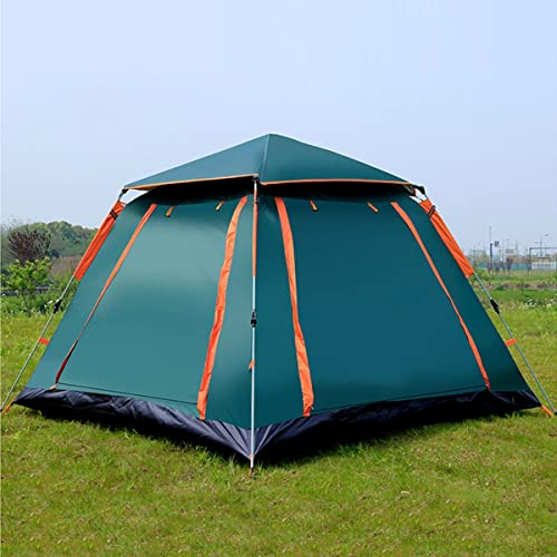 ATHUAH Zelt für Familien, 5–6 Personen, Campingzelte (240 x 240 cm), doppelschichtiges Zelt mit Veranda-Schatten, Sonnenschutz, Pop-Up-Zelt mit erweiterter Belüftung, Verwendung im Garten im Freien von ATHUAH