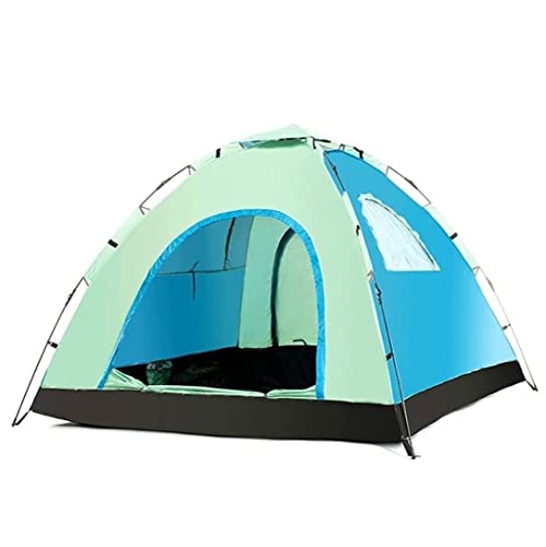 ATHUAH Zelte Campingzelt Outdoor-Campingzelt Automatische Pop-Up-Zelte Wasserdichter Anti-UV-Sonnenschutz Familienzelte für 3–4 Personen Outdoor-Zelt zum Wandern Camping Angeln Strand (Farbe: von ATHUAH