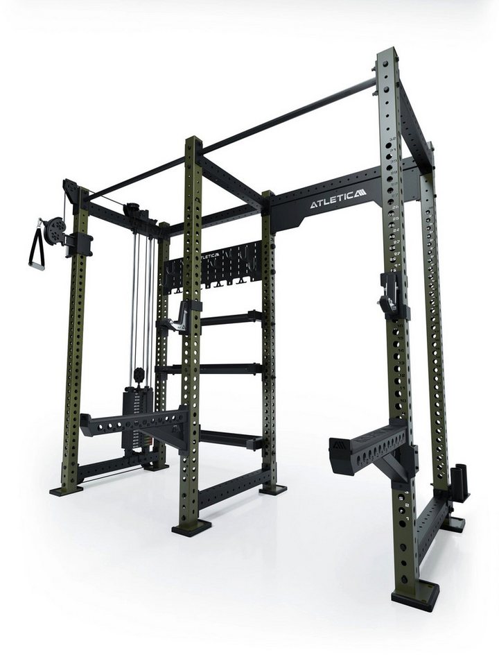 ATLETICA Power Rack R8 Falcon L, Military Green, Power Rack von ATLETICA