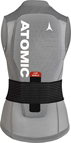 ATOMIC Live Shield Vest W Grau Größe M - Hochwertige Protektorenweste - Damen-Rückenprotektor - Multi Density Schaumsystem - Leicht & atmungsaktiv - uneingeschränkte Bewegungsfreiheit von ATOMIC