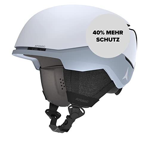 ATOMIC FOUR AMID Skihelm - Hellgrau - Größe M - Helm für max. Sicherheit - Skihelme mit komfortablem 360° Fit System - Snowboardhelm mit Belüftungssystem - Kopfumfang 55-59 cm von ATOMIC