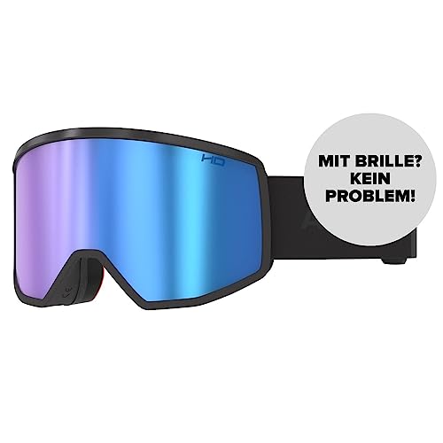 ATOMIC FOUR HD Skibrille - Teal Blue - Skibrillen mit kontrastreichen Farben - Hochwertig verspiegelte Snowboardbrille - Brille mit Live Fit Rahmen - Skibrille mit großem Sichtfeld von ATOMIC