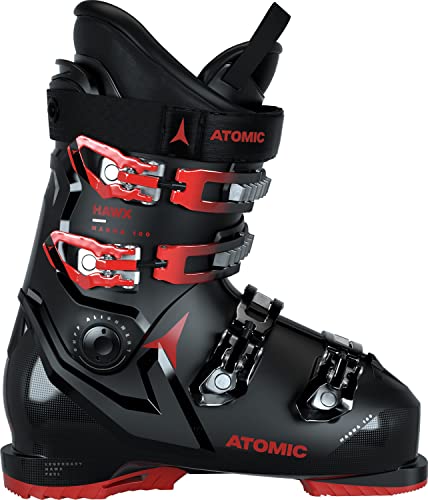 ATOMIC Hawx Magna 100 Skischuhe - Größe 29/29.5 - Alpin-Skischuh für Erwachsene in Schwarz/Rot - 102mm breite Passform - Stabile Prolite Konstruktion - Memory Fit für präzisen Sitz von ATOMIC