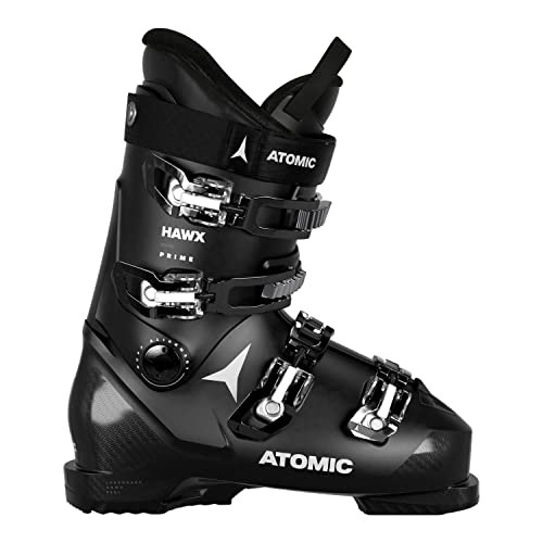 ATOMIC HAWX PRIME W Skischuhe Frauen - Größe 22/22.5 - Alpin-Skischuh in Schwarz - Boots mit 3D Knöchel & Ferse für präzisen Sitz - mittelbreite Skistiefel für Anfänger von ATOMIC
