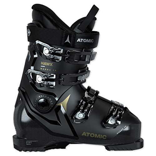 ATOMIC Hawx Magna 75W Skischuhe - Größe 26/26.5 - Alpin-Skischuh für Damen in Schwarz/Gold - 102mm breite Passform - Stabile Prolite Konstruktion - Memory Fit für präzisen Sitz von ATOMIC