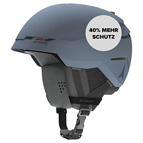 ATOMIC SAVOR AMID Skihelm in Grau Größe S - Unisex für Erwachsene - 360° Fit System - Überlegener Aufprallschutz - Aircon Belüftungssystem - Kopfumfang 51-55 cm von ATOMIC