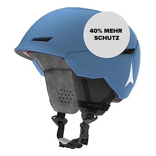 ATOMIC Revent Skihelm Blue Größe M - Unisex für Erwachsene - Individuelle Passform für präzisen Sitz - Überlegener Aufprallschutz - Innovatives Belüftungssystem - Kopfumfang 55-59 cm von ATOMIC