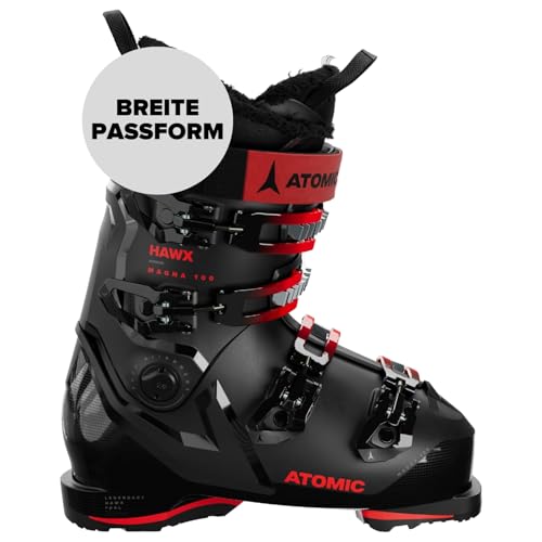 ATOMIC Unisex – Erwachsene HAWX Magna 100 GW Skischuhe Alpine Boots, Black/Red, 29/29.5 von ATOMIC