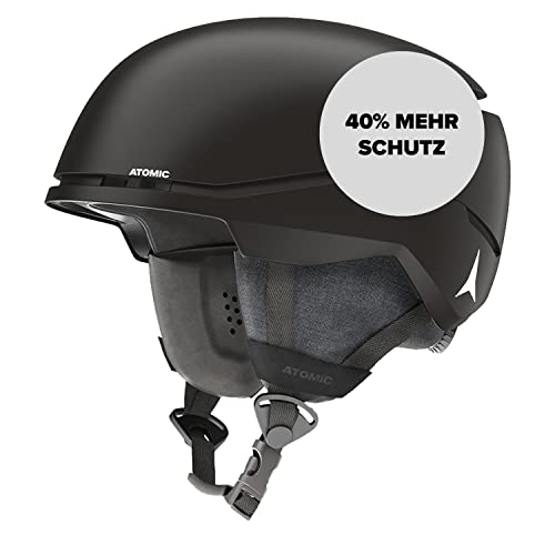 ATOMIC FOUR AMID Skihelm - Schwarz - Größe M - Helm für max. Sicherheit - Skihelme mit komfortablem 360° Fit System - Snowboardhelm mit Belüftungssystem - Kopfumfang 55-59 cm von ATOMIC