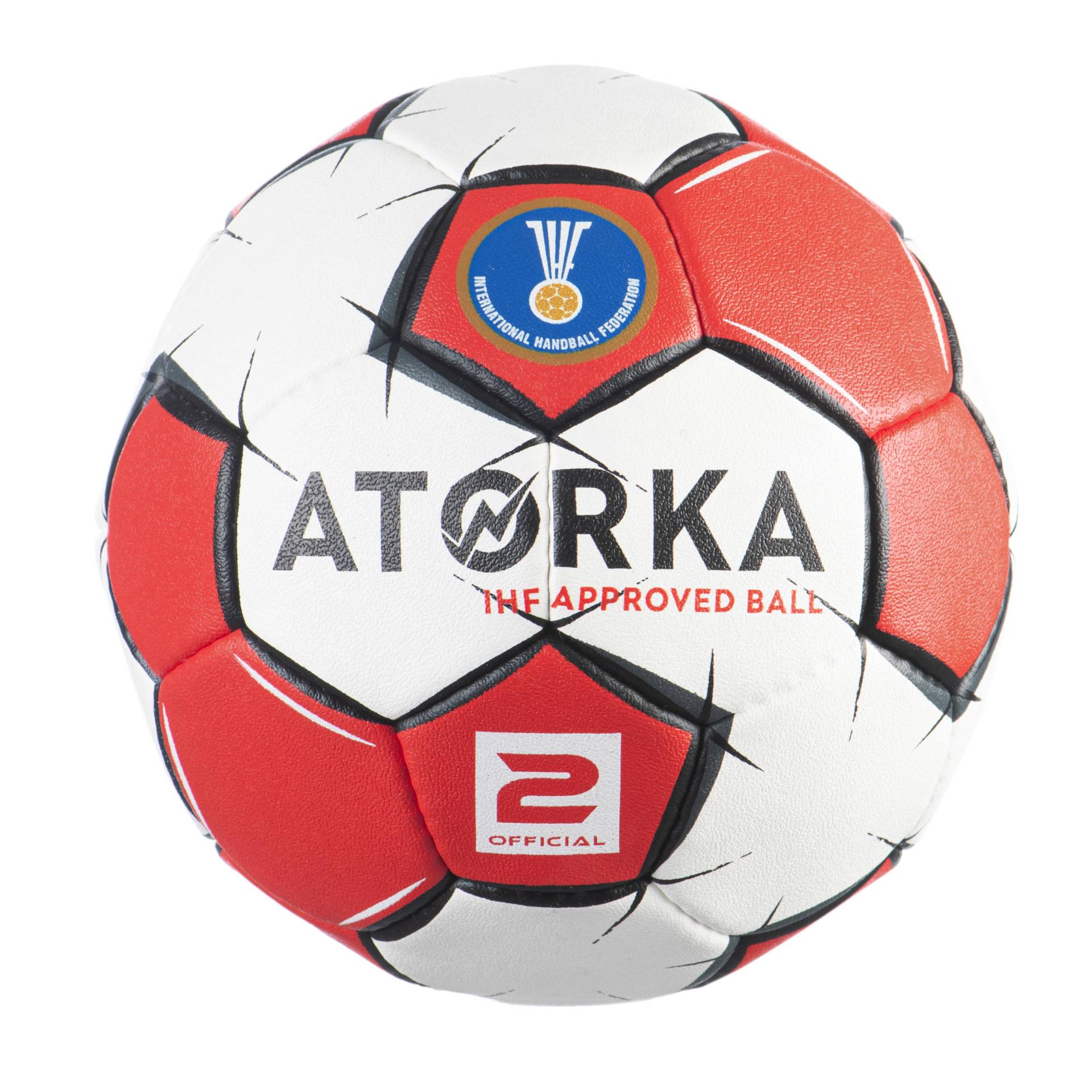 Handball Grösse 2 IHF zertifiziert - H900 rot/weiss von ATORKA