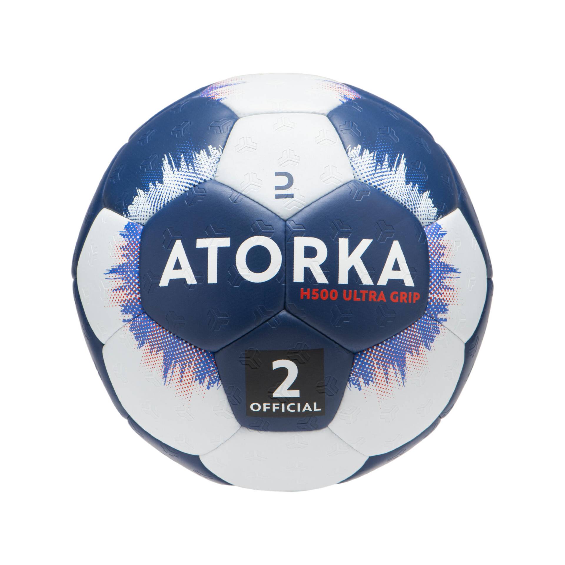 Handball Grösse 2 ‒ H500 Hybrid dunkelblau/weiss von ATORKA