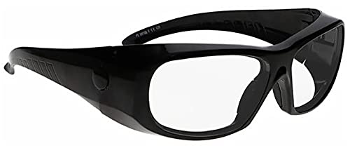 Blei-Brille, Röntgenstrahlung, Augenschutz, 75 mm, Retro-Stil, klassischer Stil, wirtschaftlich (schwarz) von ATTENUTECH