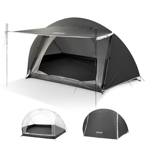 ATTONER Zelt, 1 Person Kuppelzelt, Ultra-leicht biwakzelt, Schneller Aufbau, Wasserdicht, Kleines Packmaß für Trekking, Outdoor, Festival, Camping von ATTONER