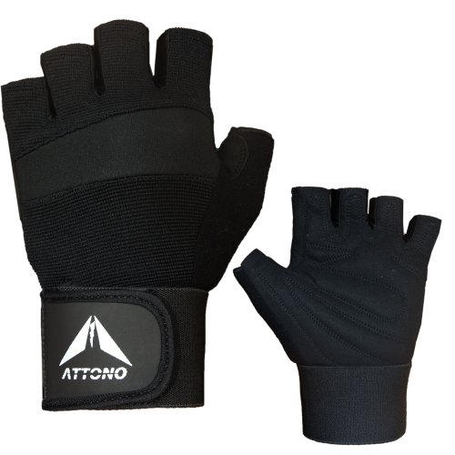 ATTONO Profi Fitness Handschuhe mit Bandage Trainingshandschuhe Fitnesshandschuhe - Größe 7 von ATTONO